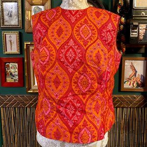 Vintage handmade pink mod blouse